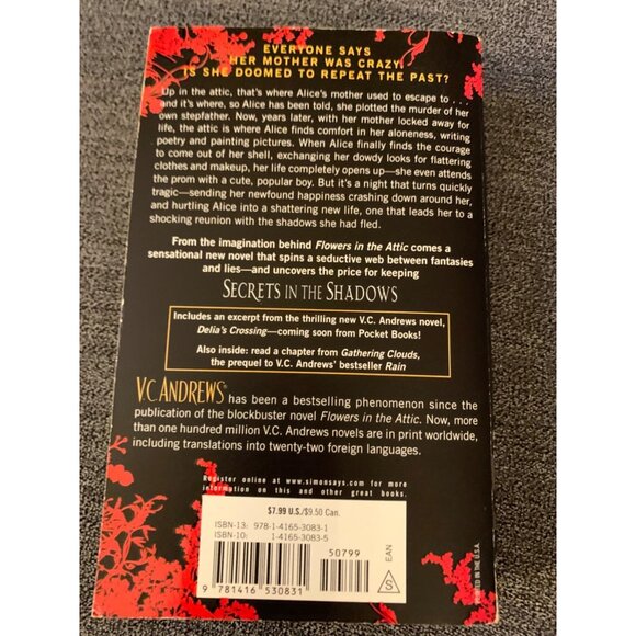 V.C. Andrews "Secrets In The Shadows" Paperback Book - Picture 2 of 5